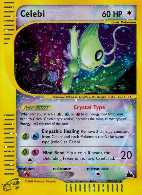 Celebi card in English