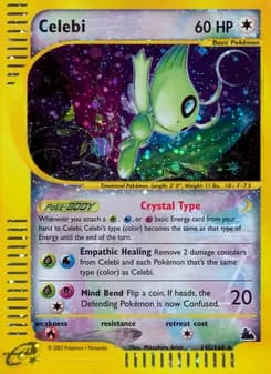 Celebi card in English