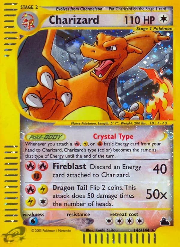Charizard card in English