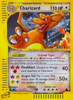 Charizard card in English