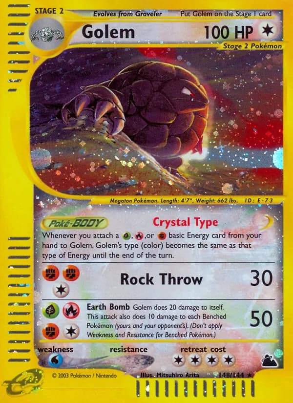 Golem card in English