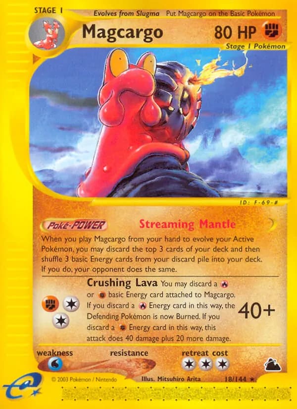 Magcargo card in English