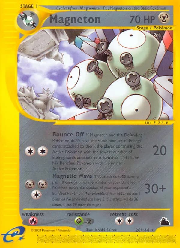 Magneton card in English
