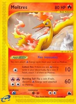 Moltres card in English
