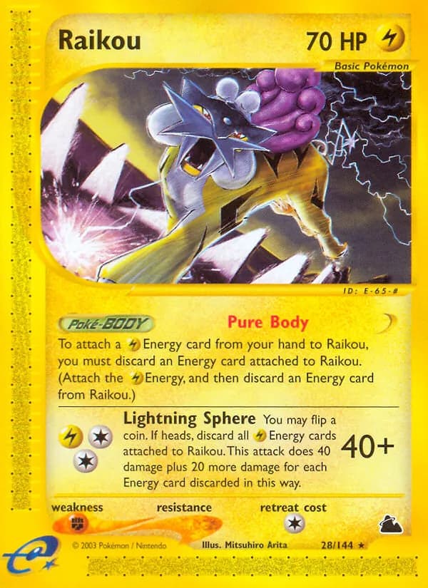 Raikou card in English