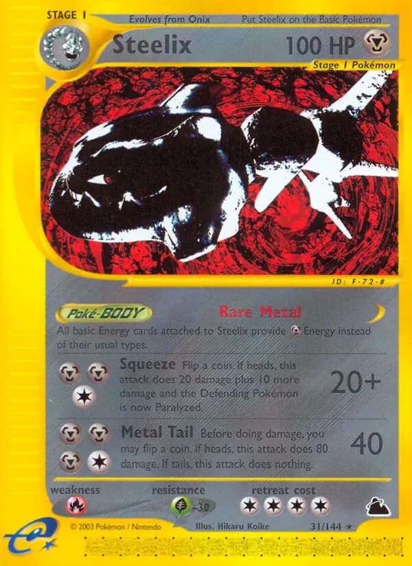 Steelix card in English