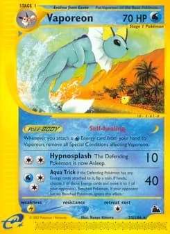 Vaporeon card in English