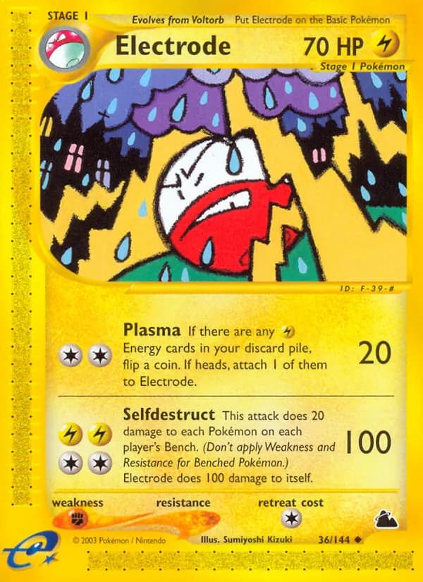 Electrode card in English