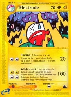 Electrode card in English
