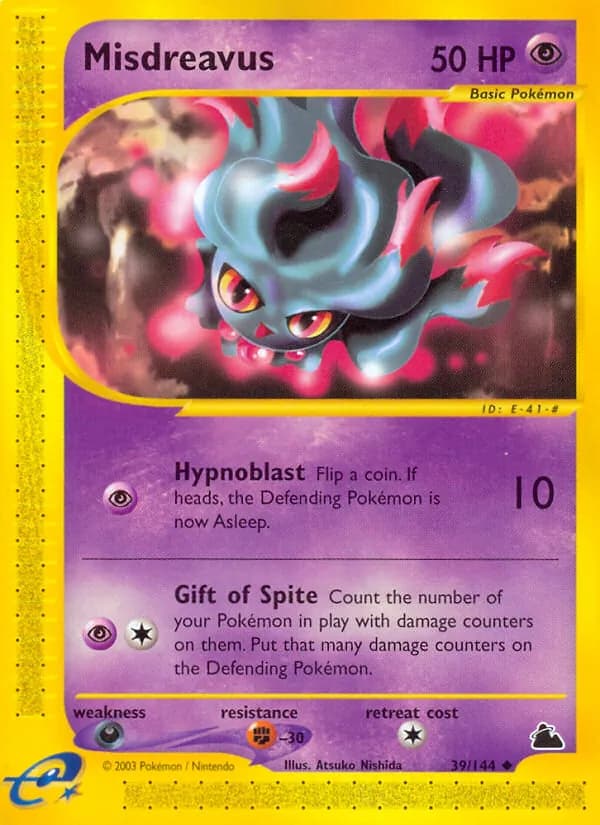 Misdreavus card in English
