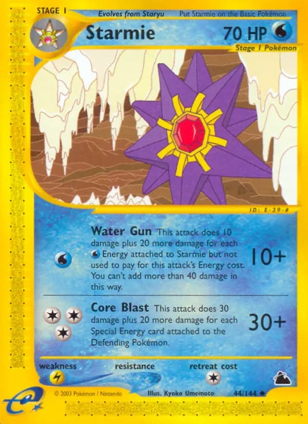 Starmie card in English
