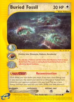 Buried Fossil card in English