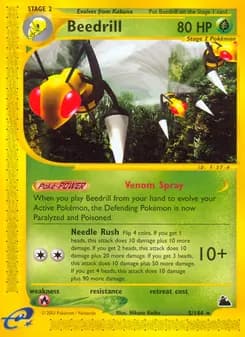 Beedrill card in English