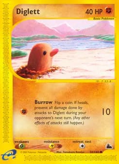 Diglett card in English