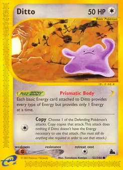 Ditto card in English