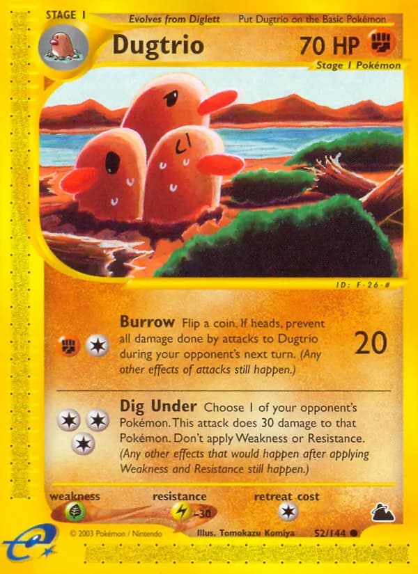 Dugtrio card in English