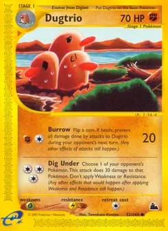 Dugtrio card in English