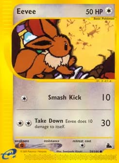 Eevee card in English