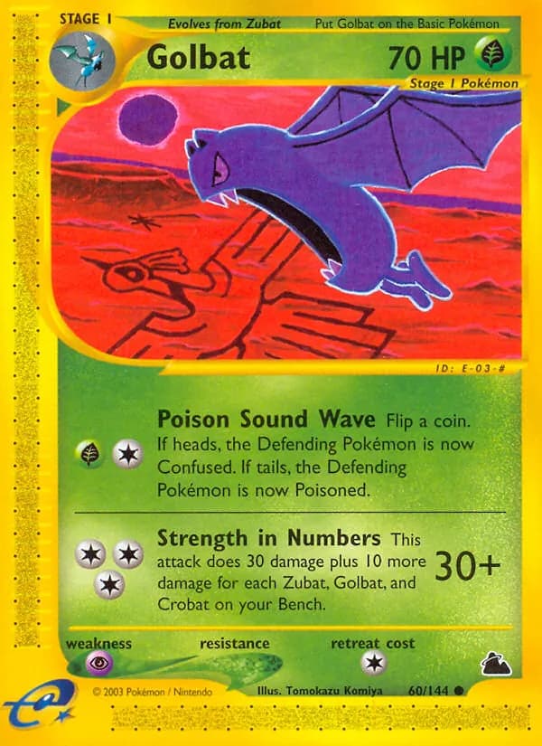 Golbat card in English
