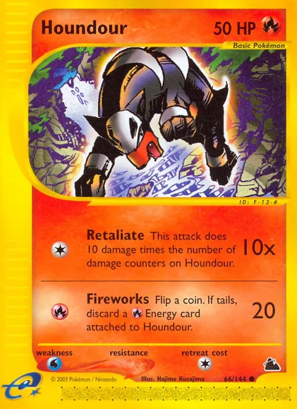 Houndour card in English