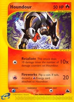 Houndour card in English