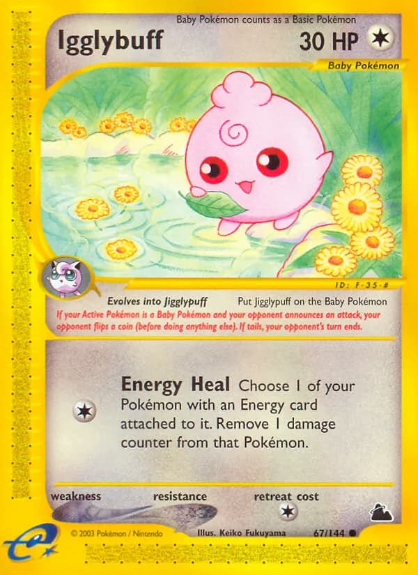 Igglybuff card in English