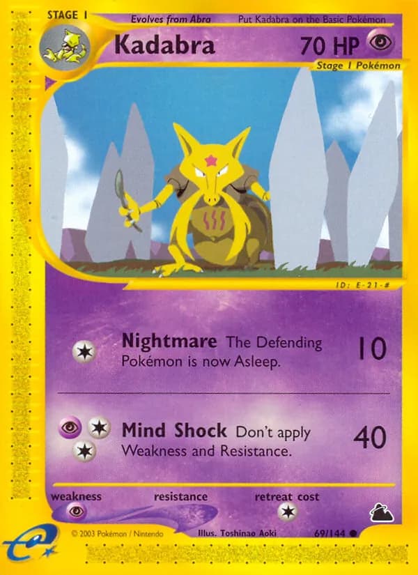 Kadabra card in English