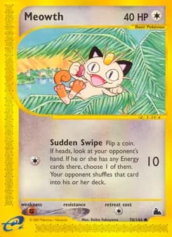 Meowth card in English