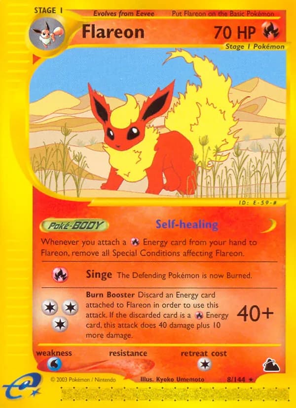 Flareon card in English