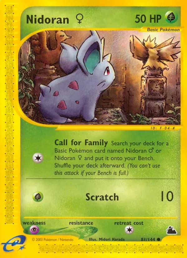 Nidoran♀ card in English