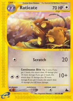 Raticate card in English