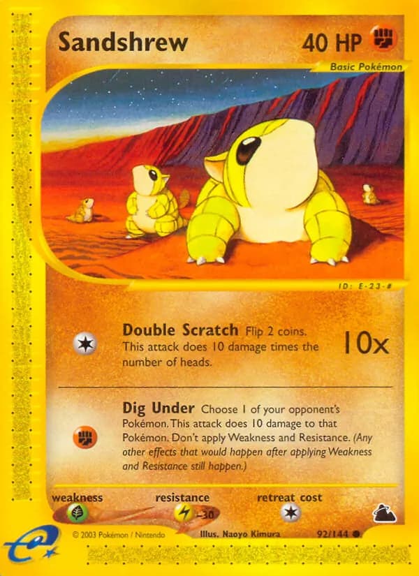 Sandshrew card in English