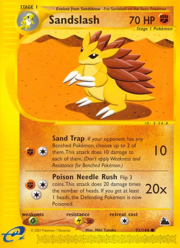 Sandslash card in English