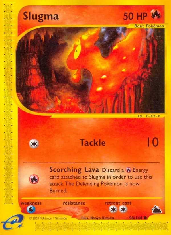 Slugma card in English