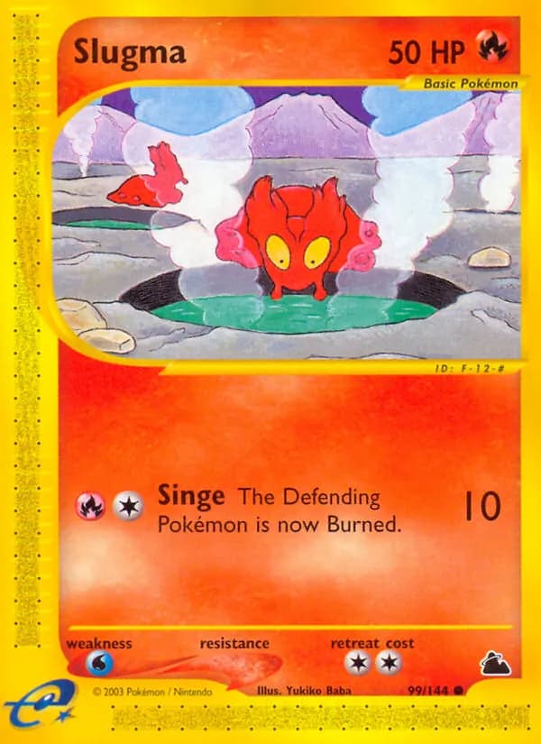 Slugma card in English