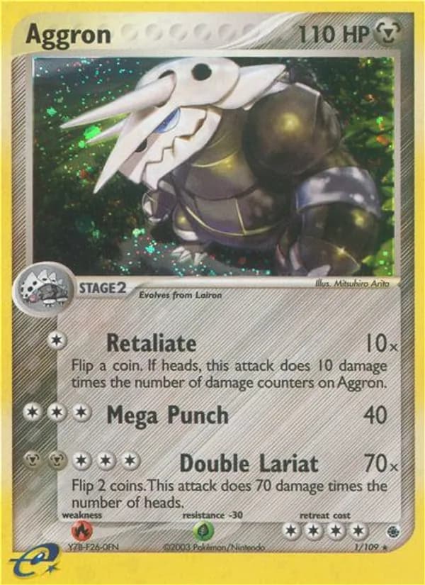 Aggron card in English
