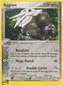 Aggron card in English