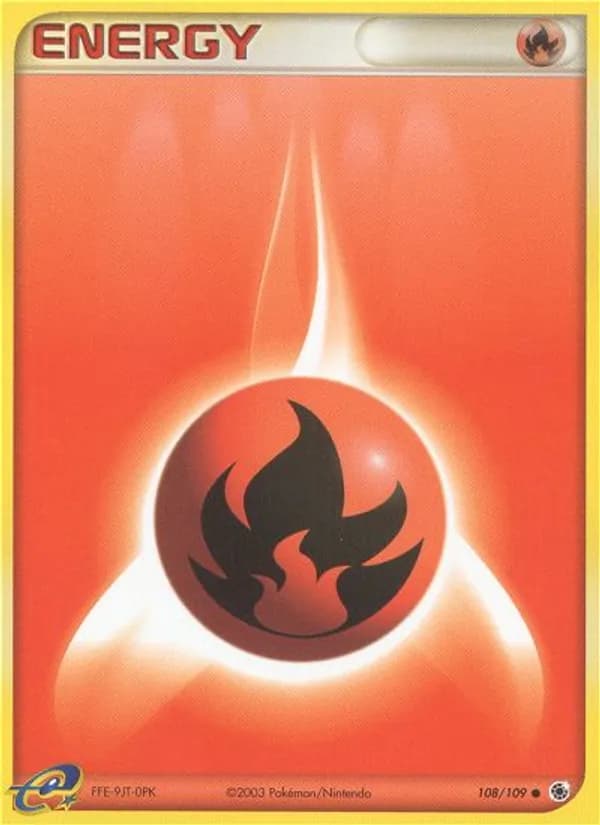 Fire Energy card in English