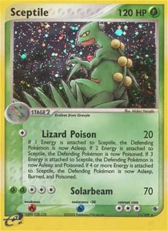 Sceptile card in English