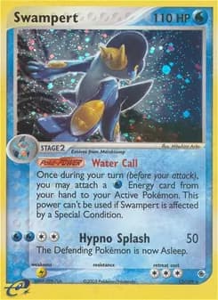 Swampert card in English