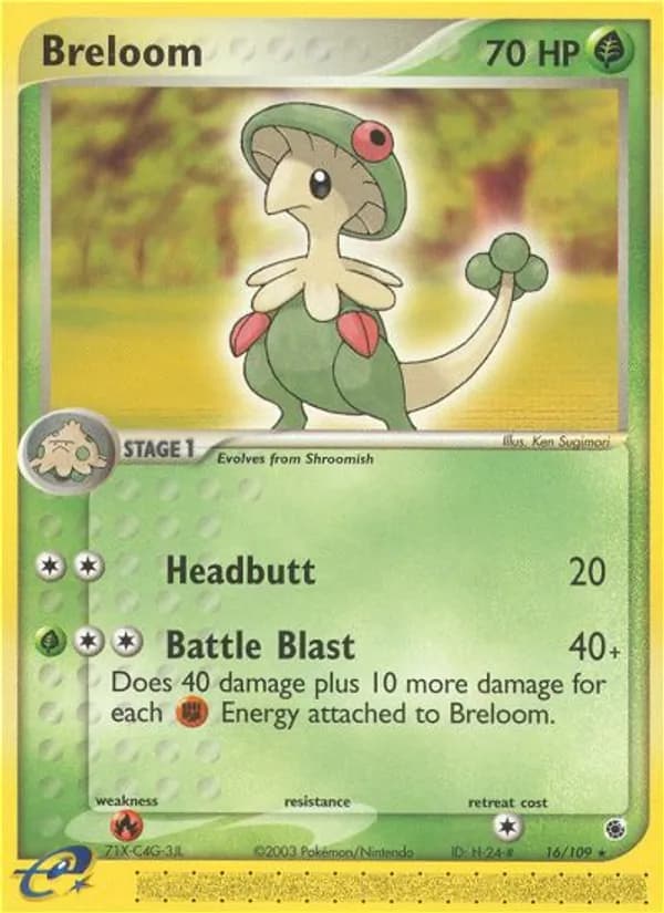Breloom card in English