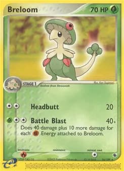 Breloom card in English