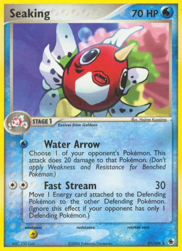 Seaking card in English