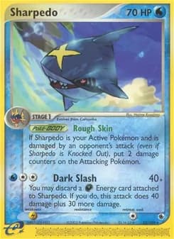 Sharpedo card in English