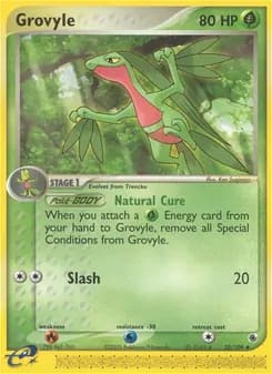 Grovyle card in English