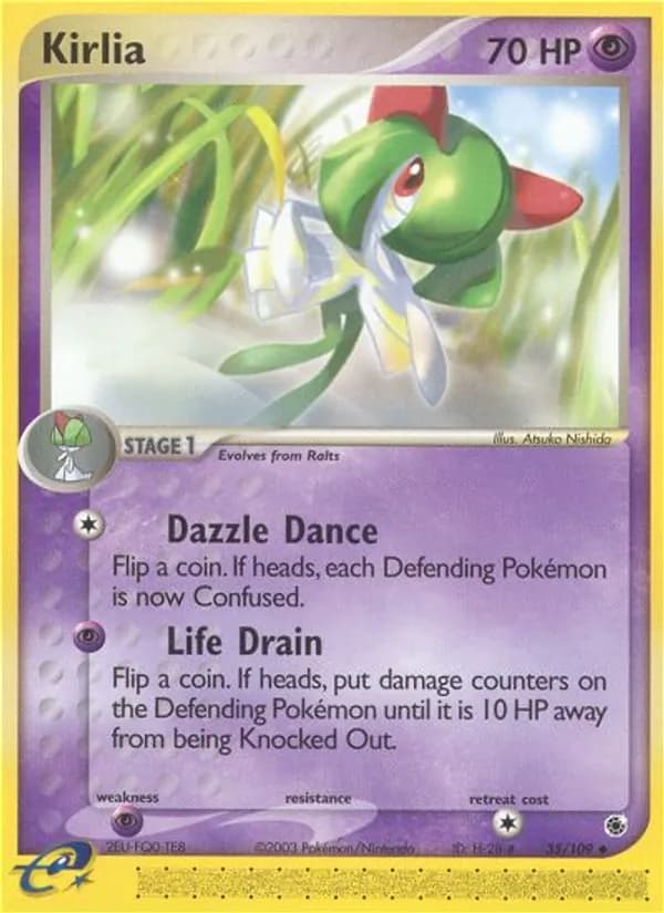 Kirlia card in English