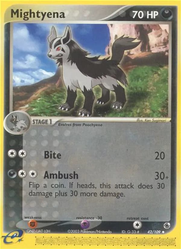 Mightyena card in English