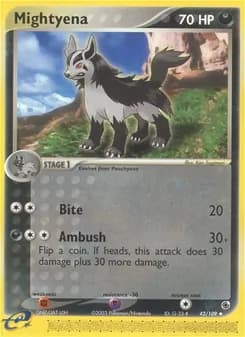 Mightyena card in English