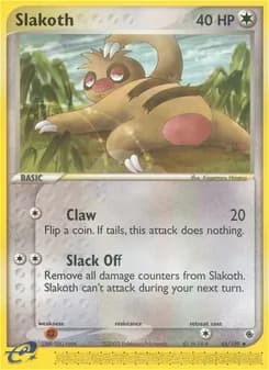 Slakoth card in English