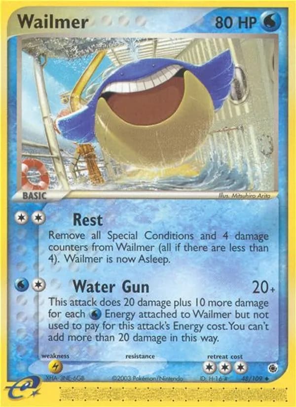 Wailmer card in English